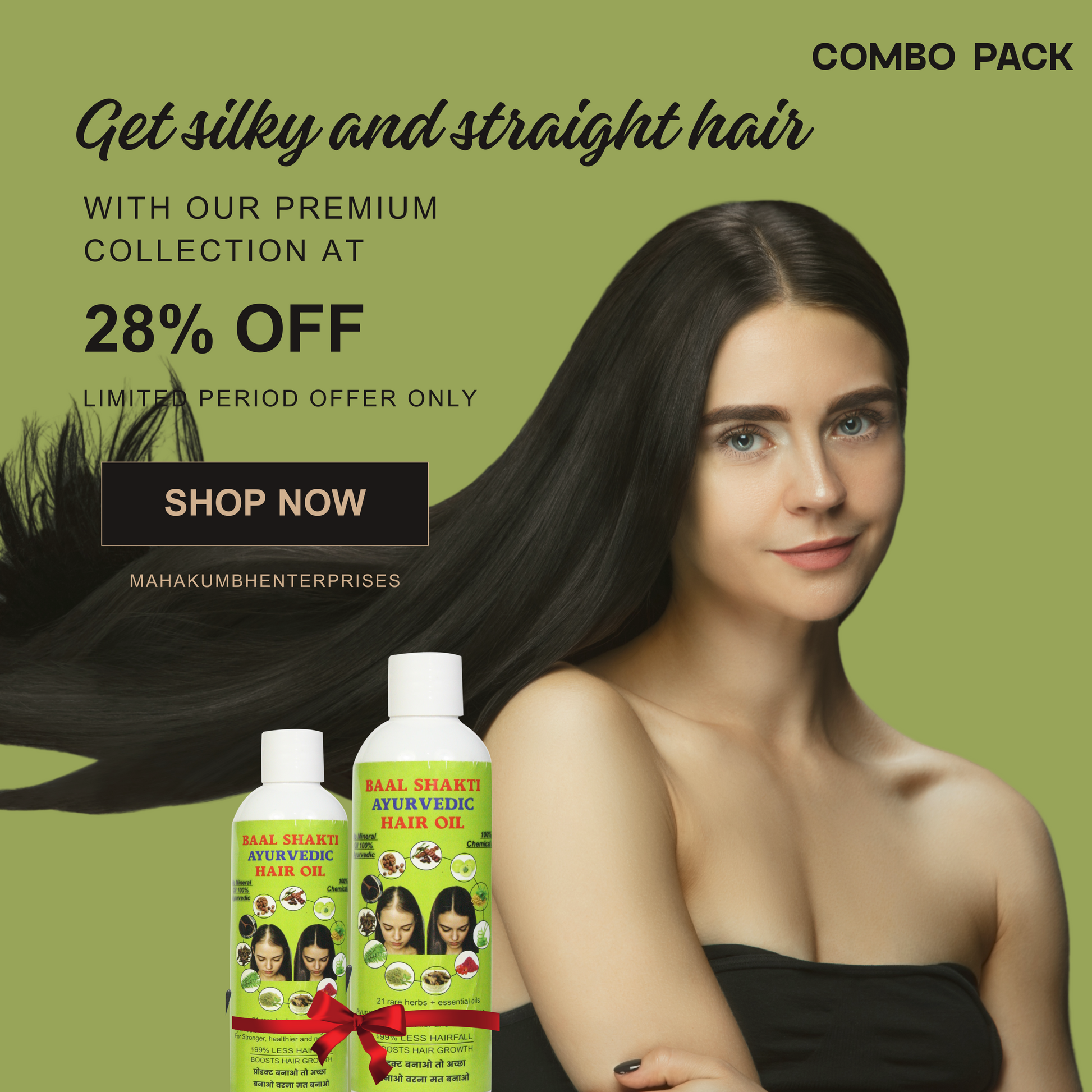 Baal Shakti Ayurvedic Hair Oil - COMBO PACK (100ml+200ml)