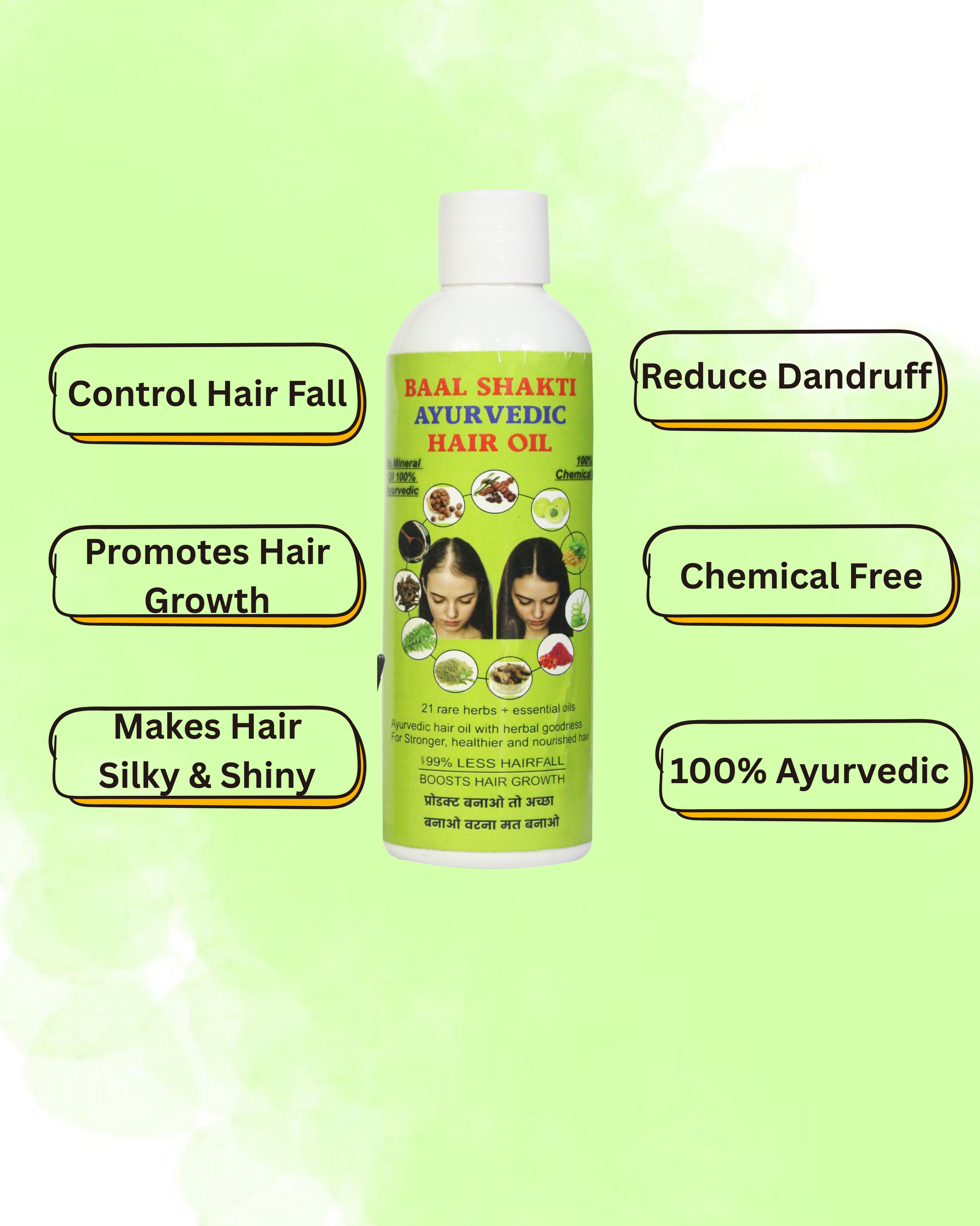 Baal Shakti Ayurvedic Hair Oil - COMBO PACK (100ml+200ml)